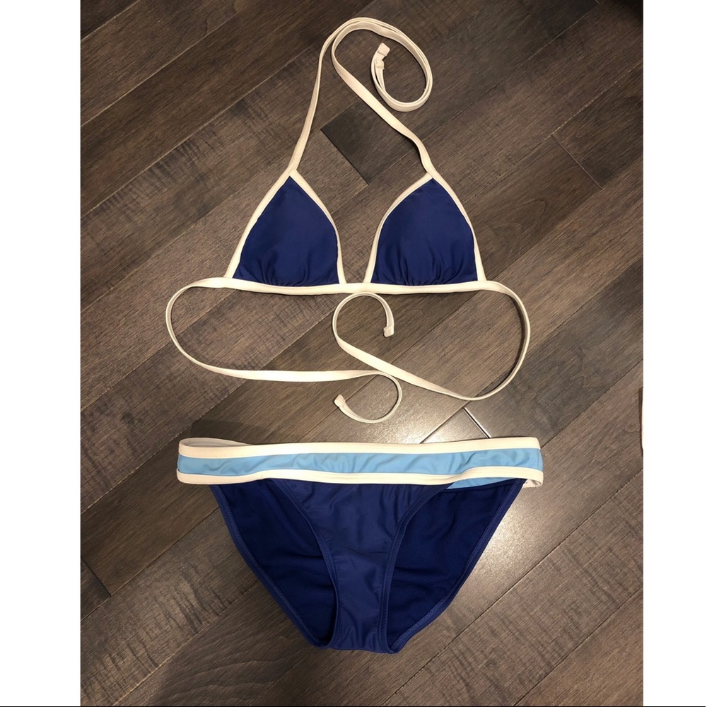 Blue & White Bikini